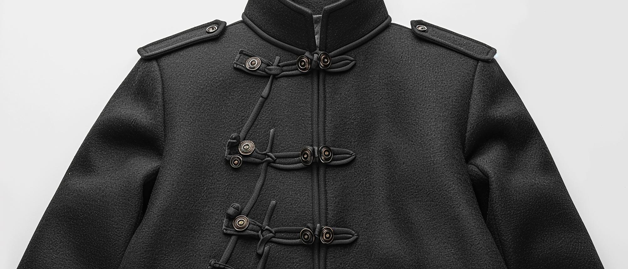 Embroidered jacket detail with metallic threads
